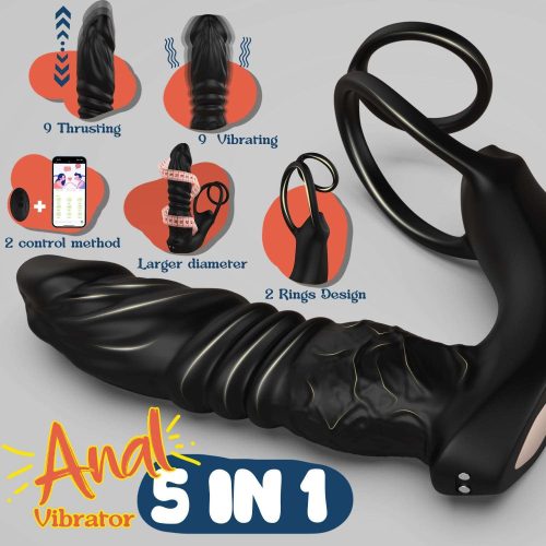 RhythmPro Thrusting Vibrator Cock Ring SinfulX premium sex toys 6288229